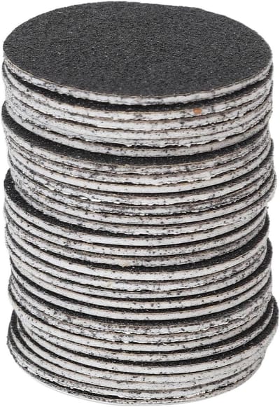 Vervangende Eeltschuurpapierschijven - Set van 60 Stuks - Exfoliatieschuurpapier 80 Korrel - Elektrische Voetvijl Accessoires - Eeltverwijdering Pedicuregrepenschijf