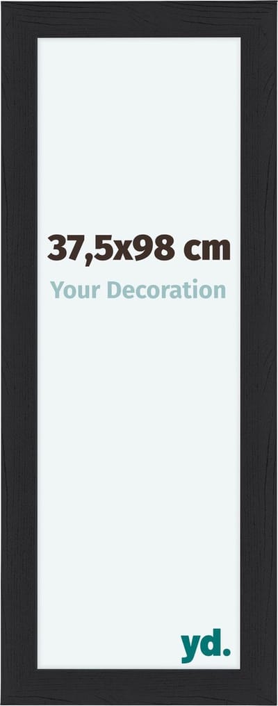 Your Decoration - Fotolijst 37,5x98 cm - MDF - Zwart Houtnerf - Como