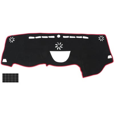 Tapis de Tableau de Bord pour Voiture Anti-Reflet Plateforme d'Instruments Compatible avec Jeep Cherokee 2014 2018 red