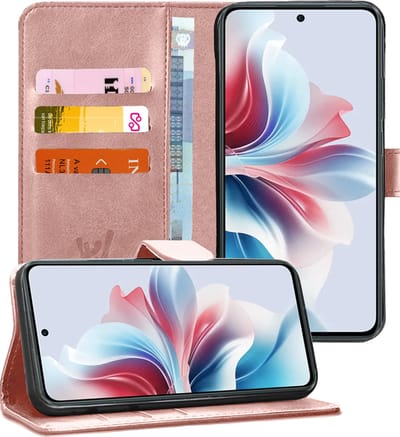 Hoesje geschikt voor Oppo Reno 11F - Portemonnee Book Case Rosegoud