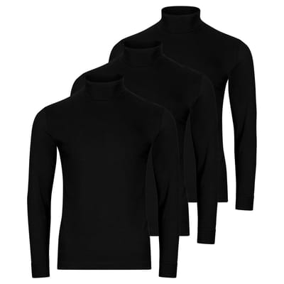 RAGMAN Heren shirt met rolkragen 3 pack Basic
