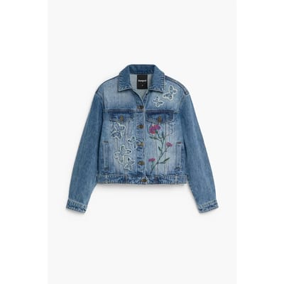 Dames spijkerjack Desigual Butterfly