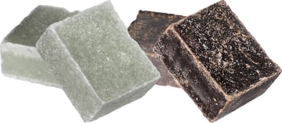 Ideas4seasons Amberblokjes/geurblokjes - musk en eucalyptus - 6x stuks - huisparfum