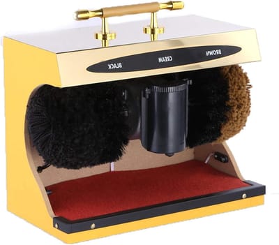 Elektrische Schoenborstel - Automatische Polisher - Schoenen Poetsen - Dubbele Combinatieborstel - 10x10x10mm - Goud