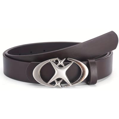1 stuks Herenriem Punk Ster Gesp Riem Ontwerp Kruis Metaal Vintage Gotisch Heren Dames Riem Neutrale Riemen-Te combineren met Broeken Jeans 110cm