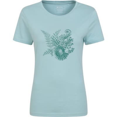 Mountain Warehouse Dames/Dames Fern Shell Organic T-shirt (Munt)
