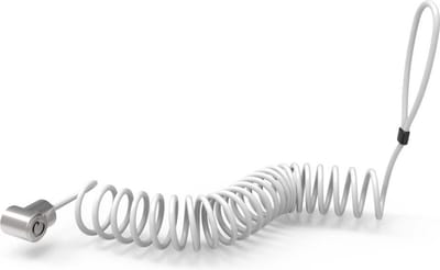 Compulocks Maclocks Universal Tablet Coiled Lock with Adhesive Security Plate