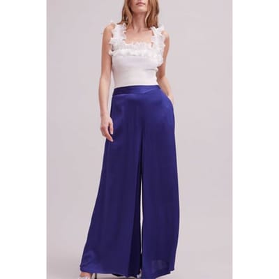 Anne Fontaine Aubepine Dark Navy Size: 42 | Wide-Leg & Flared Pants Outlet | Dames | Blauw