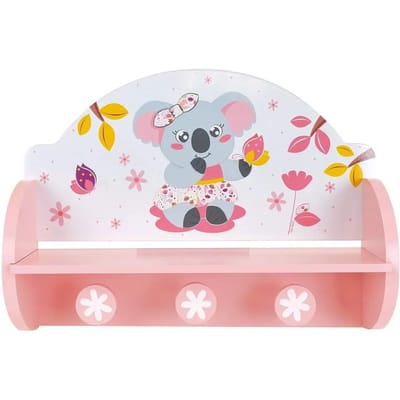 Wandkapstok Fun House Roze Hout MDF (33 x 46 x 15 cm)