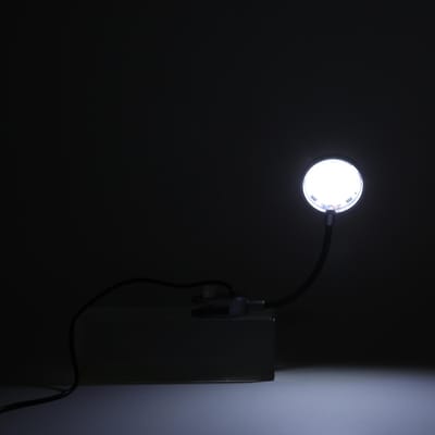 Klem op Aquarium Lamp Waterdicht 3W Energiebesparend Verstelbare Hoek Zachte PC Klem Lamp voor Vis Tank black
