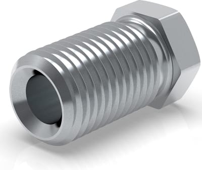 Schroefverbinding remleiding 3/8 inch x 24 - 100 stuks - 475 mm - flens E type - S professionele connector DIN/ISO 1651 conform