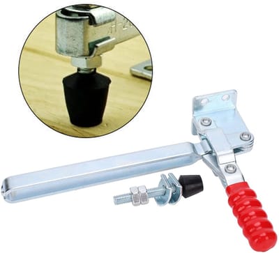 Dailygoods- Toggle Clamp 180kg Klemkracht - Verticale Spanklem - Quick-Release - Gegalvaniseerd Ijzer - M8x70 - 100° Openingshoek