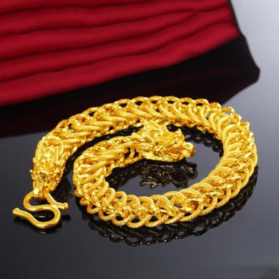 Echte 18 k Gouden Sieraden 20 cm Armbanden Voor Vrouwen Mannen Pulseira Feminina Argent 925 Bijoux Bijoux Femme Bizuteria Bruiloft armbanden 20cm black