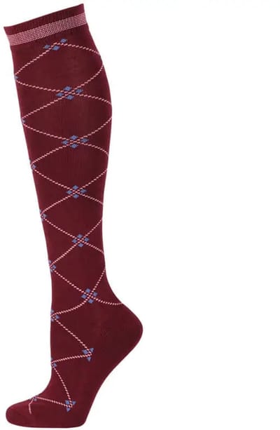 Paardrijsokken Harry's Horse Hollersbach Maroon-Banner - 31-35