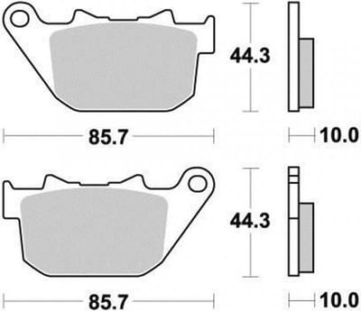 Plaquette de frein AP Racing pour Moto Harley Davidson 1200 Xl V Seventy Two 2012 à 2013 AR Neuf