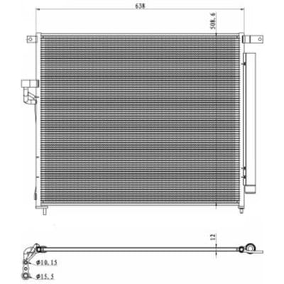 Condensator, airconditioning NRF 350425