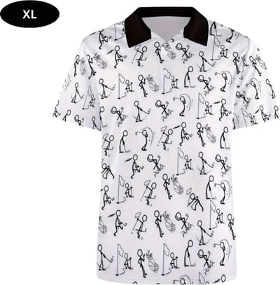 Livano Golf Shirt Heren - T-shirt - Golfkleding - Golfen - Golf Accessoires - Polo Shirt - Wit - Maat XL