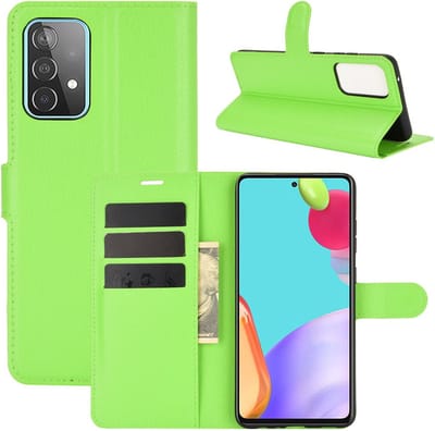 Coverup Hoesje - Geschikt voor Samsung Galaxy A52 / A52s Hoesje - Coverup Book Case - Groen