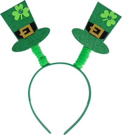 Sint Patricksday verkleed Tiara/diadeem - Shamrock hoedjes - groen - volwassenen - Ierland