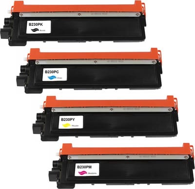 Brother TN-230BK - Toner Cyaan|Geel|Magenta|Zwart - 6.400 pagina's - Huismerk Compatible - Geschikt voor Brother HL-3040CN Brother HL-3045CN Brother HL-3070CW Brother HL-3075CW Brother MFC-9010CN Brother MFC-9120CW Brother MFC-9125CN