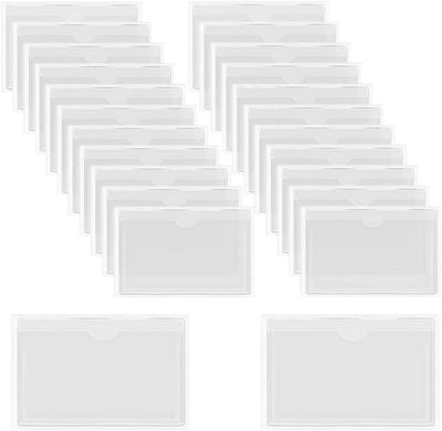 Transparante Zelfklevende Etikettenhouders - 24 Stuks voor Organisatie en Classificatie