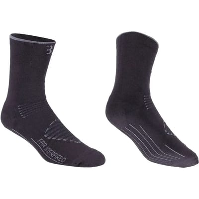 BBB Cycling FIRFeet Fietssokken - Far InfraRed Fiets Sokken - Koude Weersomstandigheden - Zwart/Grijs - Maat 35/38 - BSO-16