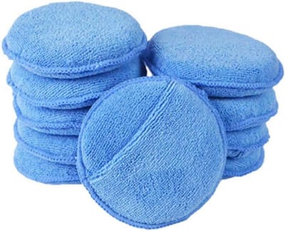 Microvezel Autowasapplicatorpad 10-pack - Zachte Polijstpads van 4,72 Inch voor Perfecte Autowas en Wax