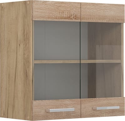 Vicco R-Line Glazen keukenkast – 60 cm Sonoma