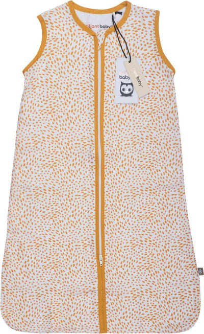 Briljant Baby Zomerslaapzak Baby - Hydrofiel - Minimal White - Oker - Maat 70 - Baby Zomer Slaapzak