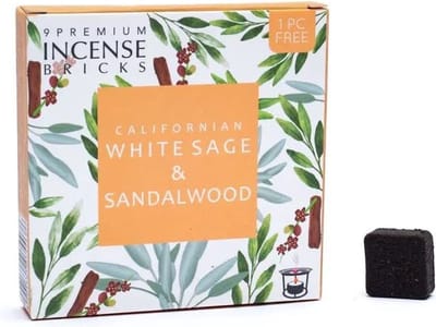 Aromafume - Feng Shui - Wierookblokjes - Wierook - Healing - Witte salie & Sandelhout