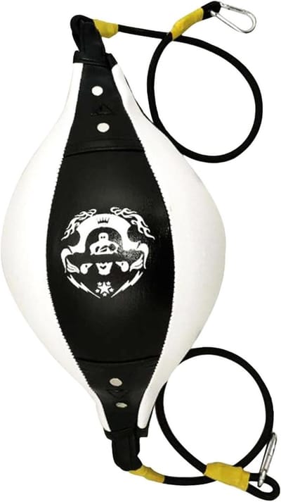 Boksbal - Trainingsbal Fitness - Snelheidstraining - Compact Ontwerp - 13 cm - Zwart Wit