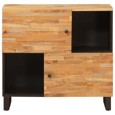 vidaXL - Bijzetkast - Bruin - 80 - x - 33 - x - 75 - cm - Massief - Mango - Hout