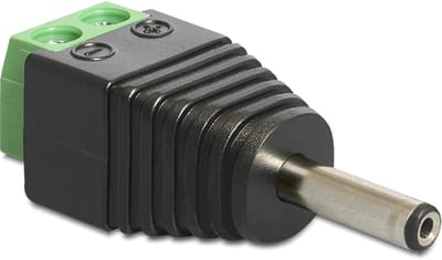Delock - Adapter Terminalblock - DC 1,35 x 3,5 mm Stecker