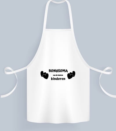 Akyol - bonusoma van de leukste kinderen Keukenschort - Oma - de leukste bonusoma - verjaardag - cadeautje voor oma - kado - geschenk - 82 bij 71 cm