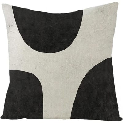 Nordische Abstracte Linnen Kussensloop Huis Sofa Nachtkastje Kussen Kussensloop 45x45cm Huis Mode Kunstschilderij Bedrukt Kussensloop 45x45cm beige