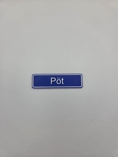 3D plaatsnaam speldje Pöt