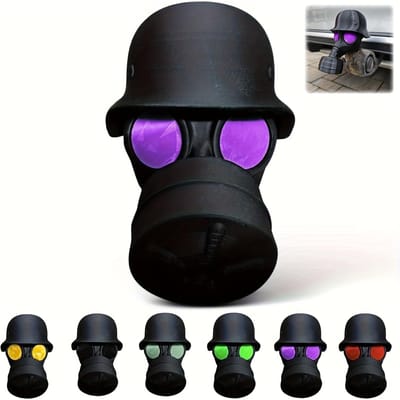 Afdekkap voor Aanhangerkoppeling, Grappige Helm Aanhangerkoppeling Afdekking, Beschermkap voor Aanhangerkoppeling, Auto Decoratie Accessoires paars