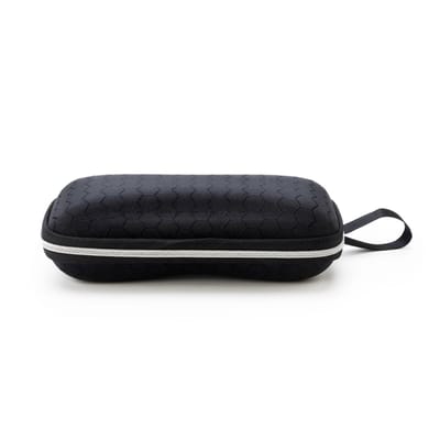 Brillenkoker - Hardcase - Ritssluiting - Met Koord - Kunststof - Zwart