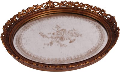 Baroque - Decoratief dienblad - Dienblad Ovaal 38.5 cm - Goud - Resin - 31.5x38.5x4 - Polyresin