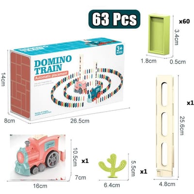 Kinderen Automatische Leggende Dominotrein Elektrische Auto Dominostenen Clips en Dominotoebehoren Baksteenblokken Kits Spellen Educatief Speelgoed C