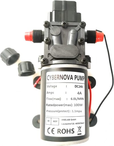 Intelligente 24V DC Waterpomp met Drukschakelaar Laag Geluidsniveau Zelfaanzuigend