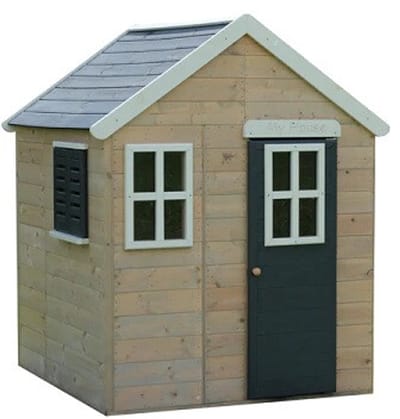 Speelhuisje voor de tuin / buiten - Zomervilla - 120 x 120 cm - Grijs - FSC hout - EU product