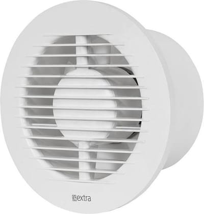 Badkamerventilator 125 mm rond WIT met timer EA125T