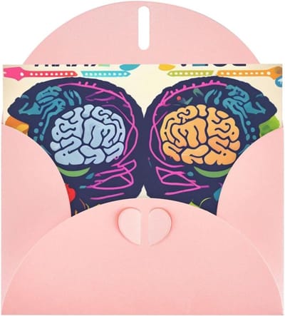 Wenskaarten Set - Groeten kaarten - Gevoelens uiten - Parelmoer papier - 8 inch uitgevouwen - Roze