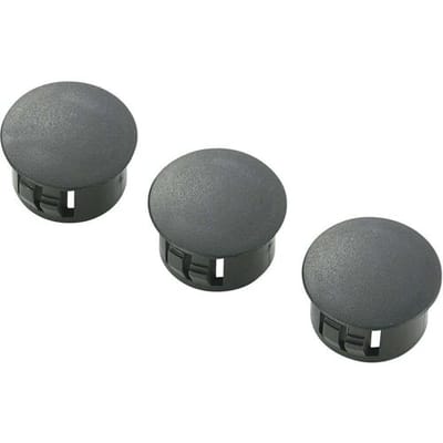 TRU COMPONENTS TC-HPR-15203 Blindstop Plaatdikte (max.) 1.1 mm Polyamide Zwart 100 stuk(s)