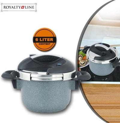 Royalty Line Snelkookpan met marmer coating van 4l / 22cm
