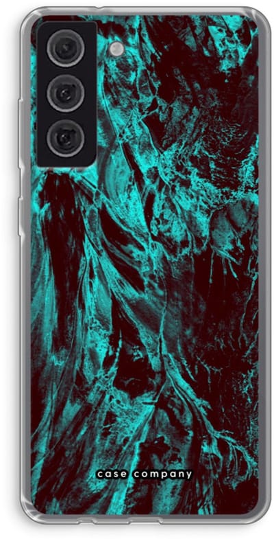Case Company® - Hoesje geschikt voor Samsung Galaxy S21 FE hoesje - Ice Age - Soft Cover Telefoonhoesje - Bescherming aan alle Kanten en Schermrand