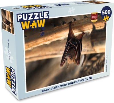 Puzzel Baby - Vleermuis - Hout - Legpuzzel - Puzzel 500 stukjes