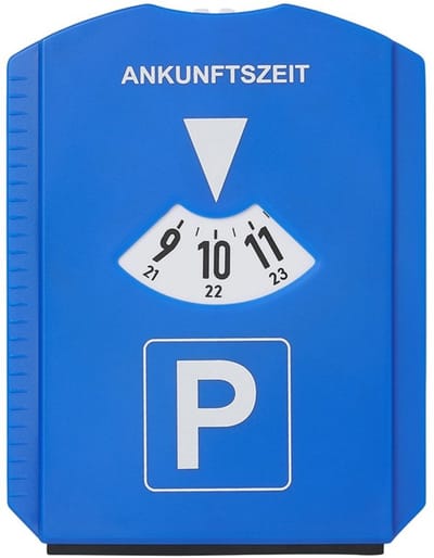 ProPlus Parkeerschijf 5-in-1 - Duitse tijd - IJskrabber - Bandenmeter - Raamtrekker - Winkelwagenmunt