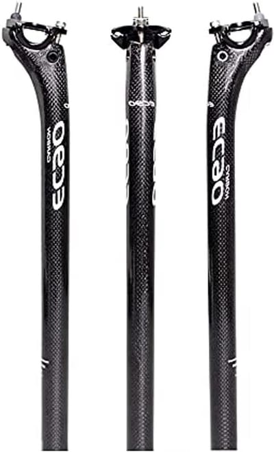 Fiets Zadelpen - Carbon Onderdeel - Sportief Fietsen - Lichtgewicht Materiaal - 272 x 400 mm - Zwart